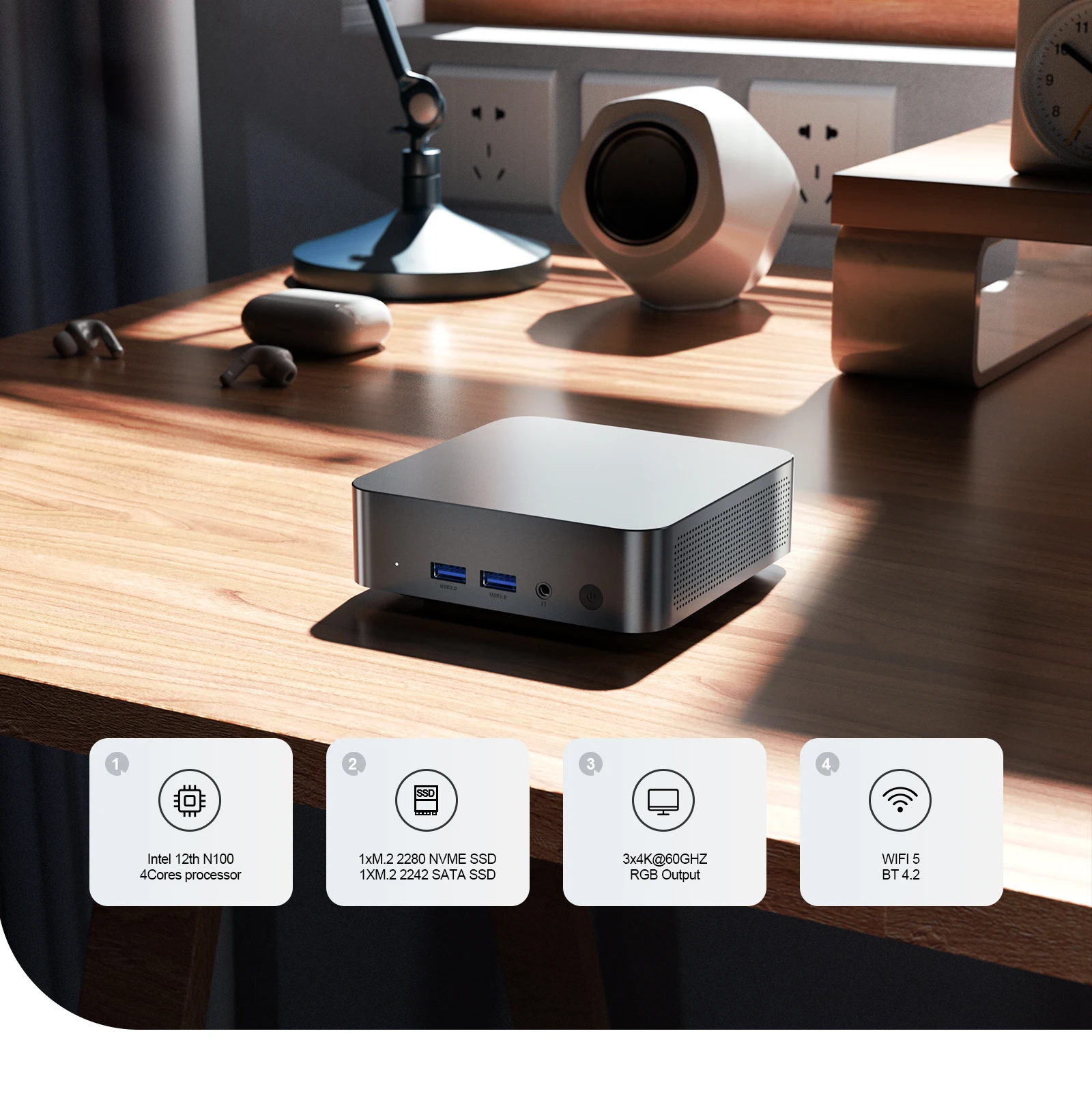 ミニPC CHATREEY Mini PC T9 chatreey T9 Mini PC Intel Alder Lake N100 Full Function Type