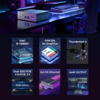 IT12 Mini PC Gaming Desktop Computer Intel i9 13900HK/12900H