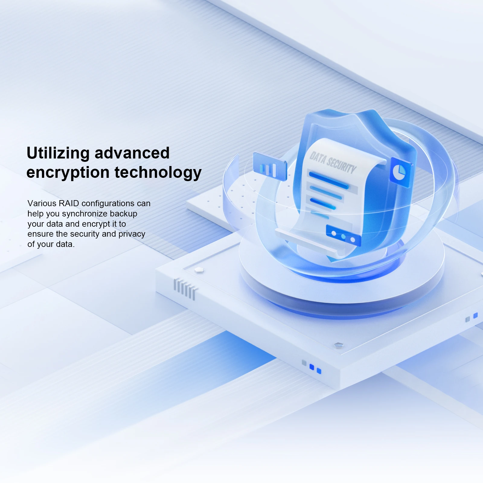 The Chatreey NAS Mini PC features RAID functionality that enables data protection through redundant storage. When a single hard drive fails, the system can continue to operate normally through backup or redundant data, enhancing data reliability and fault tolerance.