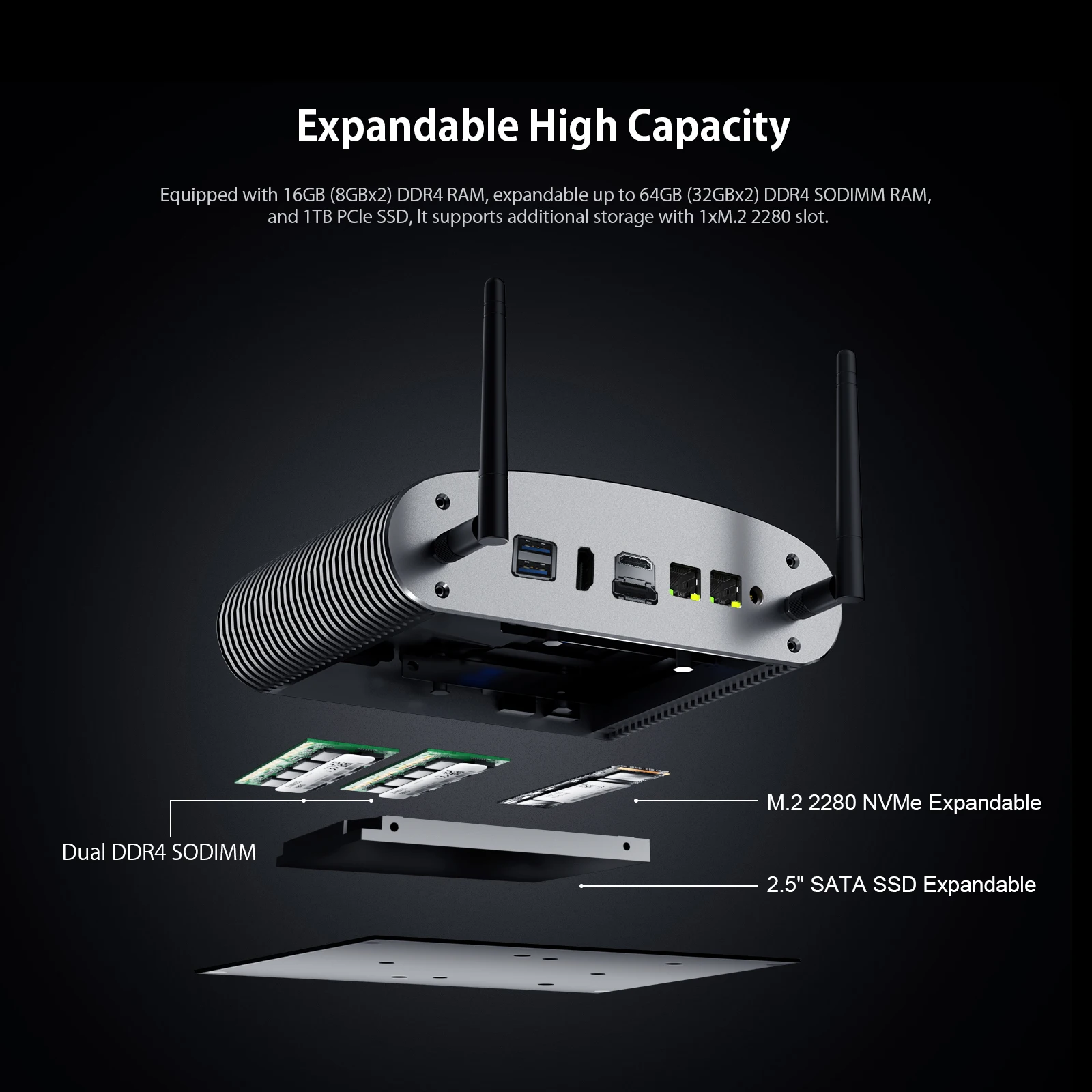 Chateey TK12F 1235U Mini PC - Chatreey