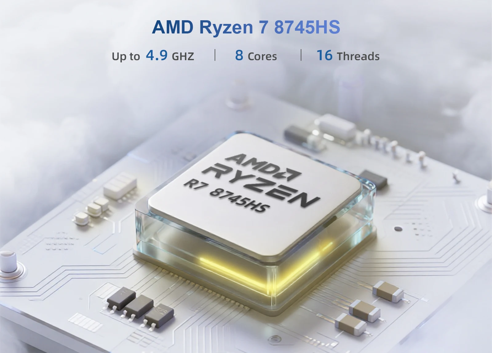  Powerful Performance: Ryzen 7 8745HS, 8 cores and 16 threads, ensures smooth multitasking and high-performance application execution.
